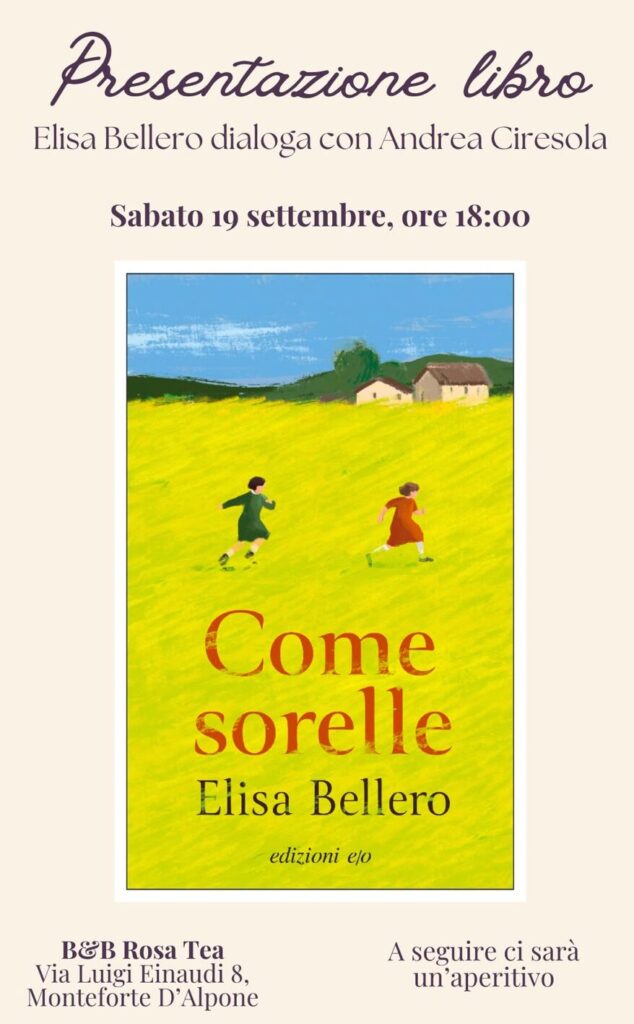 Elisa Bellero Come sorelle edizioni e/o