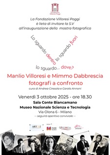 INAUGURAZIONE MOSTRA MANLIO VILLORESI E MIMMO DABBRESCIA – Museo della Scienza e della Tecnologia Milano, 3 ottobre 2025